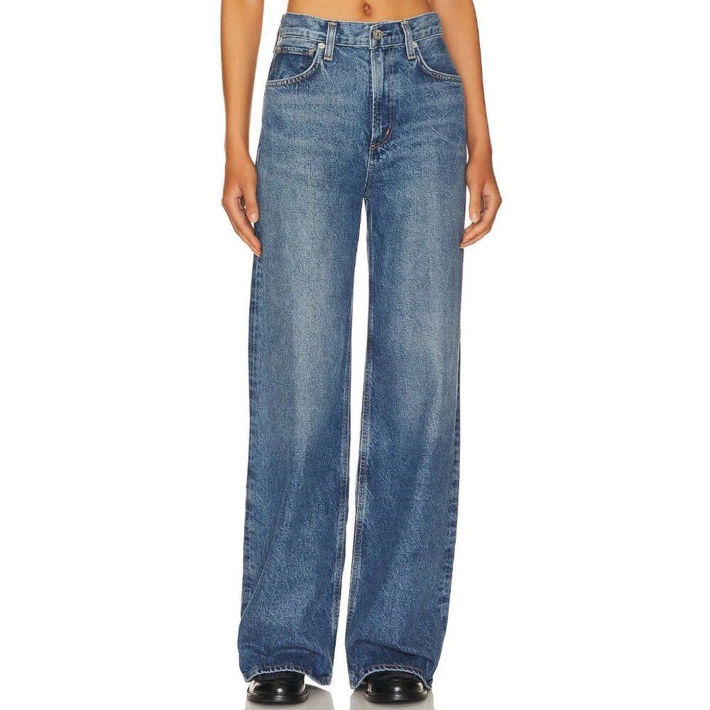 Citizens of Humanity Blue Wide Leg Jeans